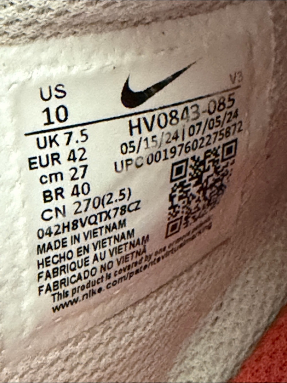 Nike Air Force 1 Low Oxygen Purple Picante Red Womens 10 - Picture 7 of 7